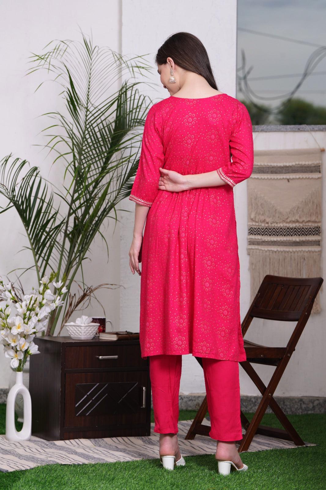 Embroidered Kurta and Pant Set with Dupatta - Image 8