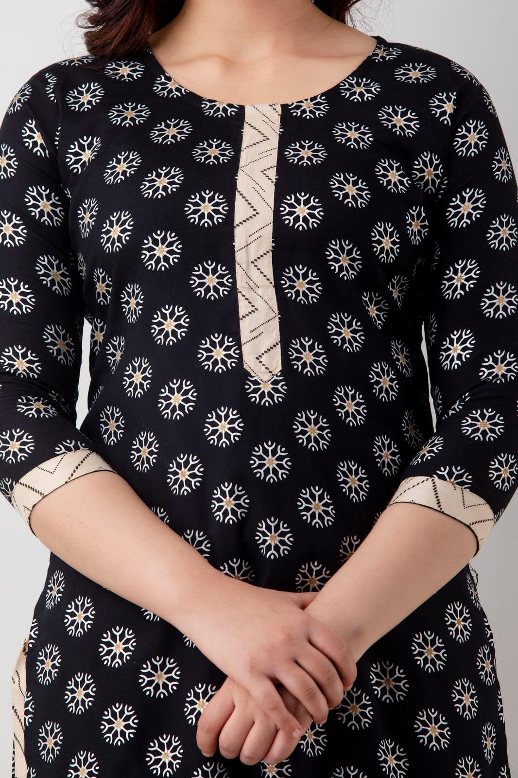 Ethnic Motifs Printed Kurta and Palazzo Set - Image 4