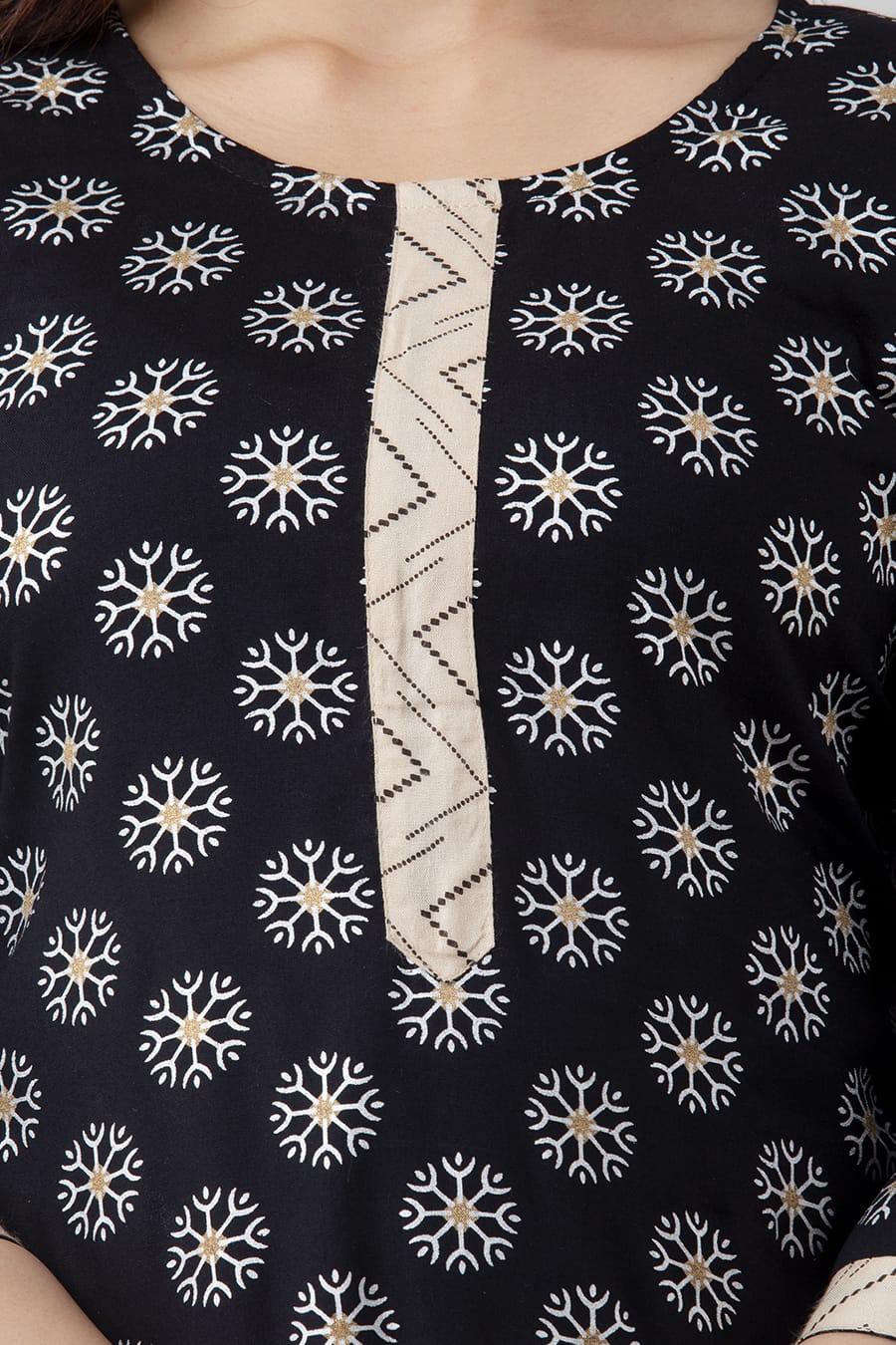 Ethnic Motifs Printed Kurta and Palazzo Set - Image 5