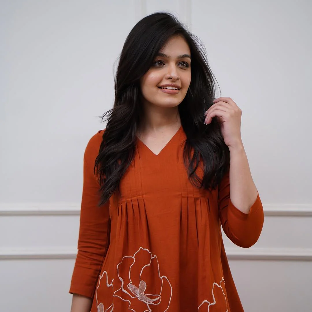 Rusty Red Embroidered Cotton Co-Ord Set - Image 4